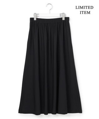 ICB 【WEB限定】マットスキューバ フレアスカート ブラック