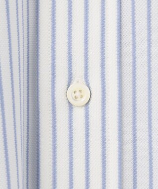 J.PRESS MEN 【J.PRESS PLUS】カノコインレイストライプパッチポケット シャツ/B.D. サックスブルー系1