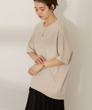 AMERICAN HOLIC 【WEB限定】【UVカット＋接触冷感】 コクーンカットプルオーバー Gray Beige