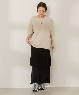 AMERICAN HOLIC 【WEB限定】【UVカット＋接触冷感】 コクーンカットプルオーバー Gray Beige