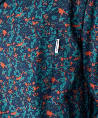 OP／FILA 【Ocean Pacific】プリント長袖オープンネックシャツ ネイビー