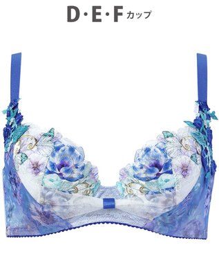 WACOAL 【リボンブラ 脇すっきり】 ブラジャー 脇高設計 着やせシルエット 動いても谷間キープ Gカップまで対応 大きいサイズ レディース BXB483 /ワコール