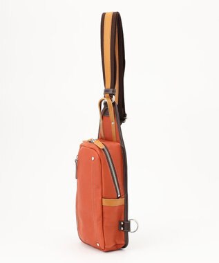 UNBILLION Otias シュリンクレザーオイル仕上げタテ型ボディバッグ レッド