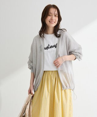 Green Parks リングドットニットパーカー Light Gray