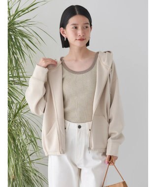 AMERICAN HOLIC バックドレープポンチパーカー Light Beige