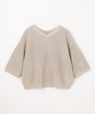 ANY ラミータッチニットT サンドベージュ