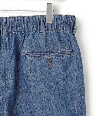 J.PRESS YORK STREET 【UNISEX】ワイドデニムパンツ サックスブルー系