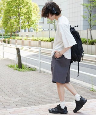 WEGO 【ウエストゴム】ヘビーウェイトカットイージーショーツ スミクロ