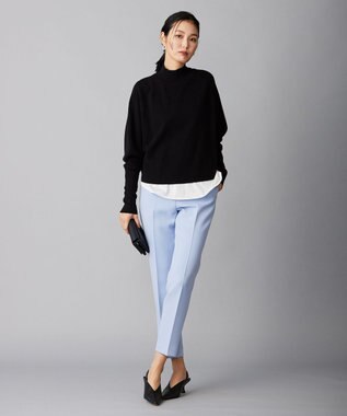 ICB 【洗える】トリプルクロスツイル スティックパンツ スカイブルー系