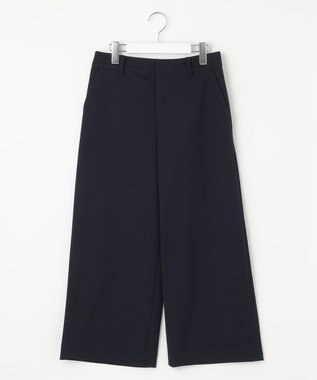 J.PRESS LADIES 【WEB限定カラーあり・洗える】T/Rアルガンシルク ワイド パンツ ネイビー系