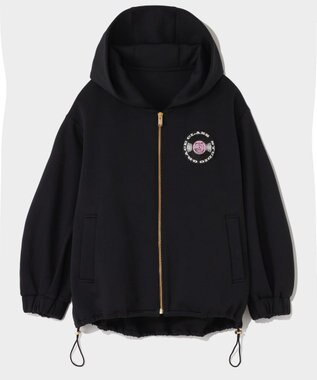 GRACE CONTINENTAL エンブレムフーディ ブラック