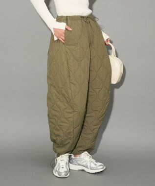 Green Parks キルティングカーブパンツ Khaki