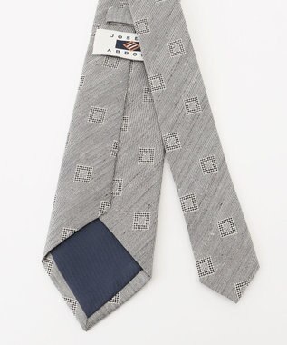 JOSEPH ABBOUD 【日本縫製】シャドースクエアジャガード ネクタイ ライトグレー系7
