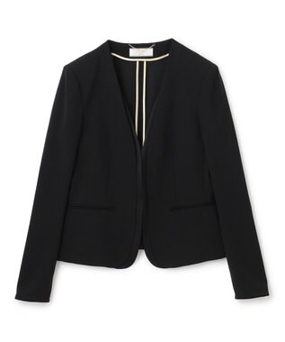 BEIGE， CINDY / ダブルカラージャケット Black × Black