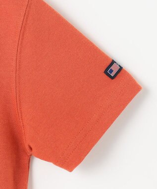 J.PRESS KIDS 【100-130cm】T/C ライト カノコ 半袖ポロシャツ オレンジ系