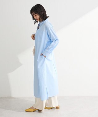 Green Parks ＵＶカットシャツワンピース Sax