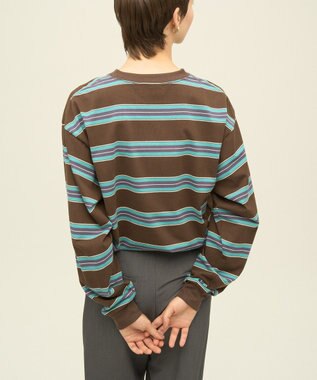 AMERICAN HOLIC PENNEY'S レトロボーダーロングTシャツ Brown