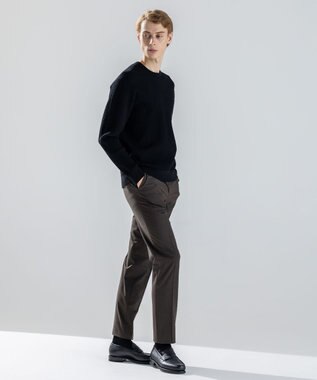 JOSEPH HOMME 新素材【ストレッチ】ウール混 キャリーマンストレッチ　 テーパードパンツ / CITY ダークブラウン系
