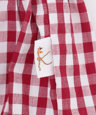 組曲 KIDS 【80-100㎝】ギンガム セットアップ レッド系3