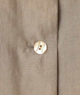 自由区 【洗える・XSサイズあり】スタンドカラーシアー ブルゾン ベージュ系