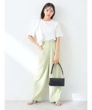 earth music&ecology アシメフリルプルオーバー Ivory