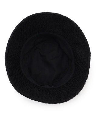 23区 【見上愛さん着用】プードルボア バケットハット ブラック系