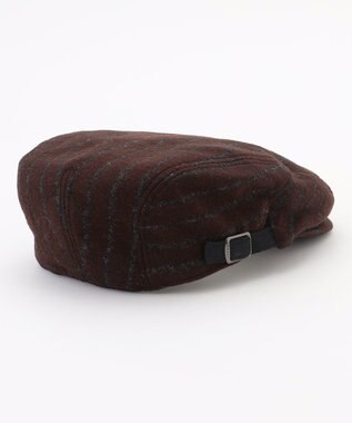 JOSEPH ABBOUD 【サイズ調整可】ワイドチョークストライプハンチング ダークブラウン系2