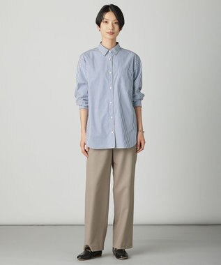 J.PRESS LADIES S 【WEB限定カラーあり】ツムギートflannel ストレート パンツ ベージュ系