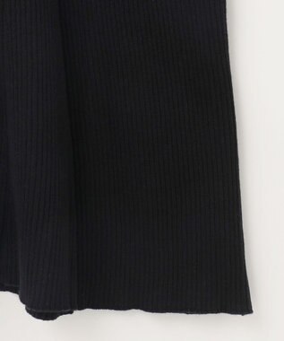 ANY SIS S 【全方位 好印象】シャツコンビリブニット ワンピース ブラック