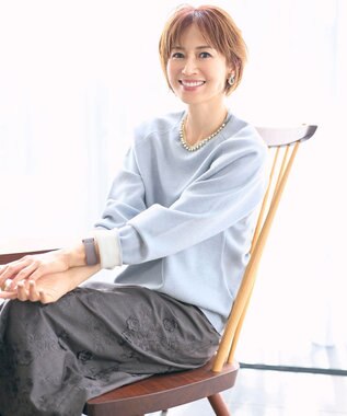 自由区 L 【SHIHOさん着用】エンブロイダリー スカート TOPグレー