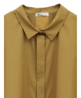 CRAFT STANDARD BOUTIQUE ステンサイドソリッドブラウス Camel