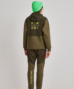 PW CIRCULUS 【MEN】NEW ダンボール デタッチャブルフーディー カーキ系