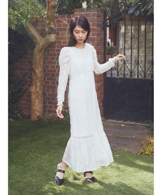 earth music&ecology 総レースワンピース Off White