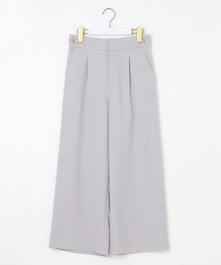 ANY SIS 【洗える】ビットポイント ワイドパンツ ブルーグレー