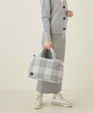 ROOTOTE 1472【温活＆軽量】LT.フェザールー.デリ.マテリアル-A 04：チェックグレー