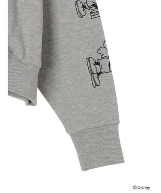 Green Parks Ｄｉｓｎｅｙ／裏毛袖プリントスウェットII Gray Mixture