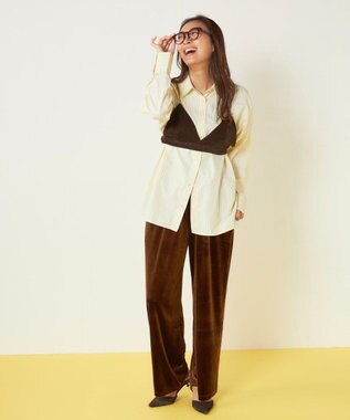 OP／FILA 【ocean pacific】デイリーオーバーサイズシャツ/UVカット イエロー