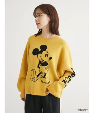 Green Parks Ｄｉｓｎｅｙ／ジャガードニットプルオーバー Yellow