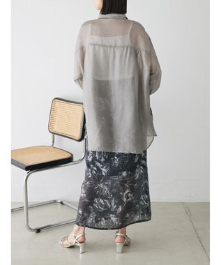 Green Parks ショルダースリット２ＷＡＹシャツ Gray