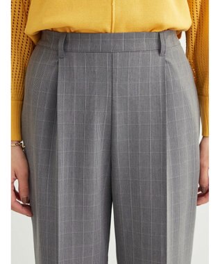 Green Parks きれいシルエットチェックパンツ Glen Check