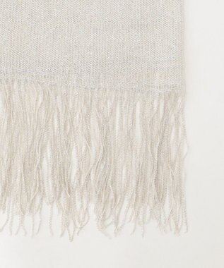 ANY SIS ラメジャカード ショール シャンパン