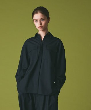 ウールミリタリーシャツ