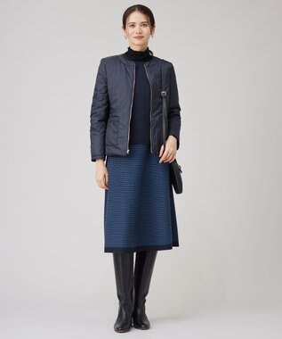 自由区 【洗える】リバーシブルライトダウン ジャケット ネイビー