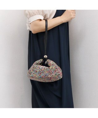 UNBILLION カシュカシュ cachecache / ワンハンドルメタリックビーズバッグ ミックス