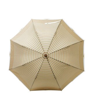 MOONBAT MACKINTOSH PHILOSOPHY(マッキントッシュ フィロソフィー) Cleric collar ボーダー 竹手元 雨傘 長傘 ベージュ