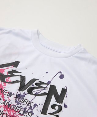 OP／FILA 【SEVEN2】ストリ－トデザインロゴTシャツ ホワイト