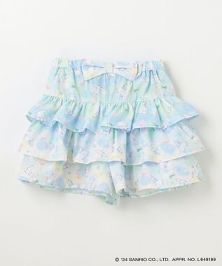 ANY KIDS 【サンリオキャラクターズ×any FAM】フリルショートパンツ サックスブルー×シナモロール