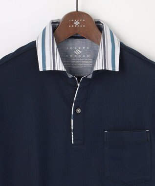 JOSEPH ABBOUD 【愛されて21年！オーガニックコットン使用】ダディ ポロシャツ ネイビー系