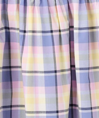 ANY KIDS 【WEB限定柄有】総柄 サマー ワンピース ブルー系チェック