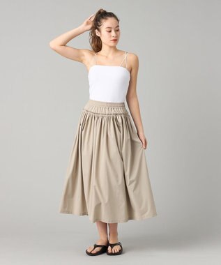 Chacott Chacott BALANCE UVケアタフタギャザースカート グレージュ